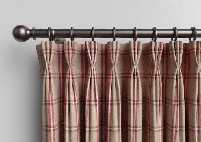 Applecross, Cranberry - Made to Measure Curtains - Image 11